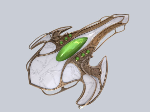 Alien spacecraft 3D Model