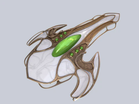 Alien spacecraft 3D Model