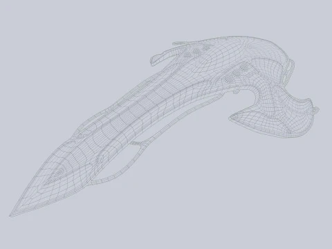 Alien spacecraft 3D Model