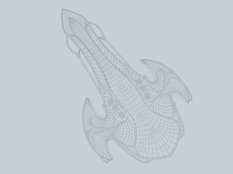 Alien spacecraft 3D Model