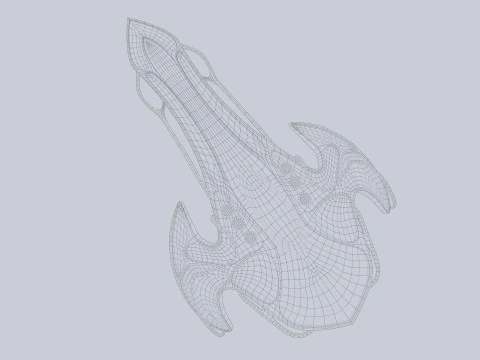 Alien spacecraft 3D Model