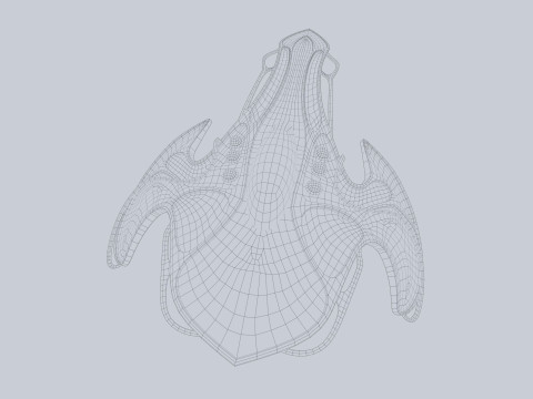 Alien spacecraft 3D Model