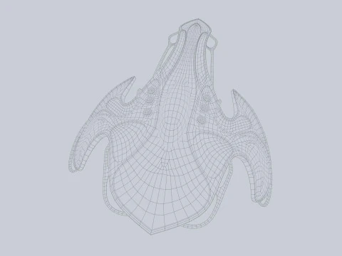 Alien spacecraft 3D Model