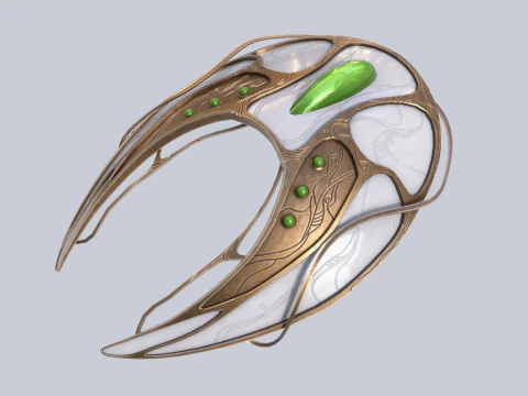 Alien spacecraft collection 3D Model