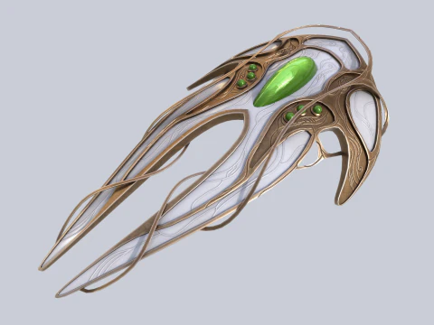 Alien spacecraft collection 3D Model
