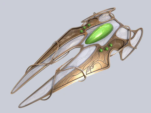 Alien spacecraft collection 3D Model