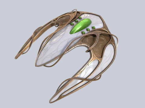 Alien spacecraft collection 3D Model