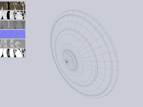 Gladiator shield 3D Model