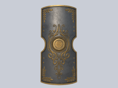 Gladiator shield 3D Model