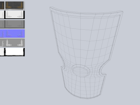 Gladiator shield 3D 모델