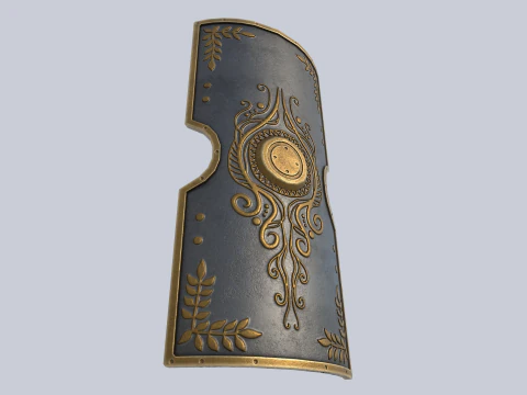 Perisai gladiator Model 3D