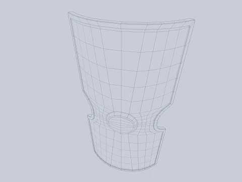 Perisai gladiator Model 3D