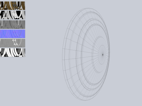 Gladiator shield 3D 모델