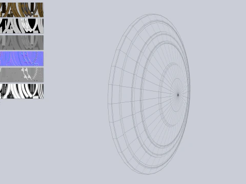 剣闘士の盾 3Dモデル