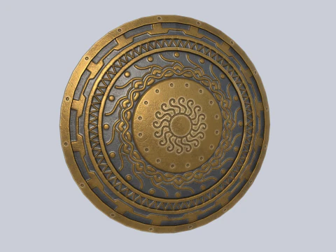 剣闘士の盾 3Dモデル