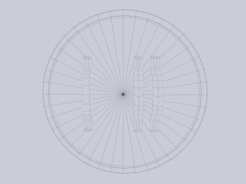 剣闘士の盾 3Dモデル