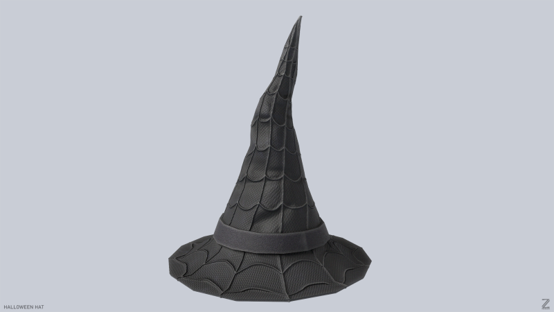 Halloween hat Modelo 3D .c4d .max .obj .3ds .fbx .stl .blend 