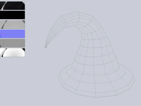 Cole&ccedil;&atilde;o de chap&eacute;us de Halloween Modelo 3D