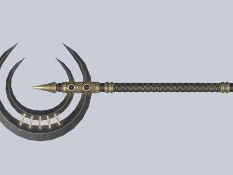 Dark fantasy weapon 3D Model