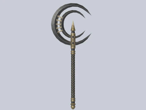 Dark fantasy weapon 3D Model