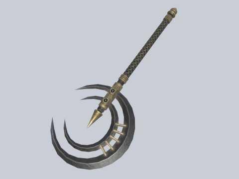 Dark fantasy weapon 3D Model