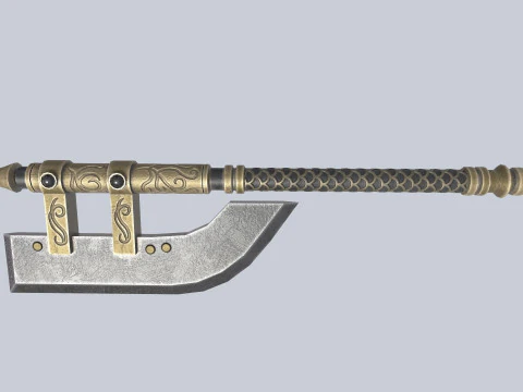 Dunkle Fantasy-Waffe 3D Modell