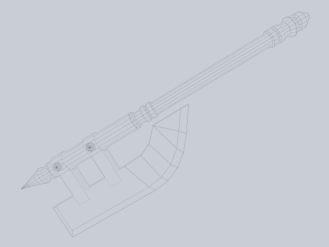 Dark fantasy weapon 3D Модель