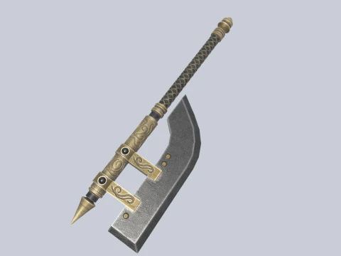 Dunkle Fantasy-Waffe 3D Modell