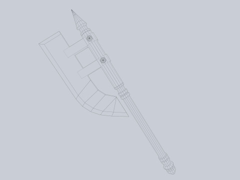 Dark fantasy weapon 3D Модель