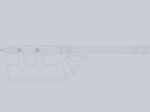 Dark fantasy weapon 3D Модель
