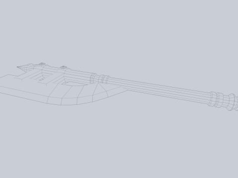 Dark fantasy weapon 3D Модель