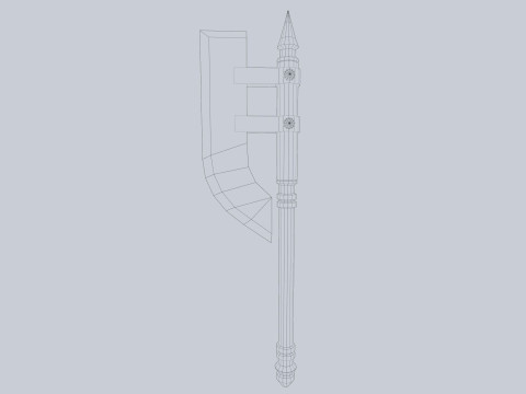 Dark fantasy weapon 3D Модель