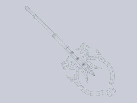 Karanlık fantezi silahı 3D Model