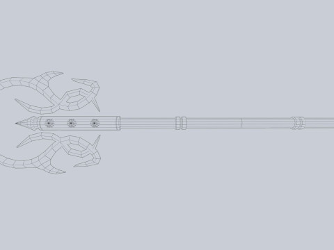 Dark fantasy weapon Modello 3D