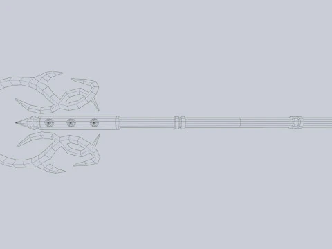 Karanlık fantezi silahı 3D Model