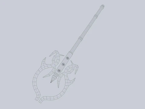 Karanlık fantezi silahı 3D Model