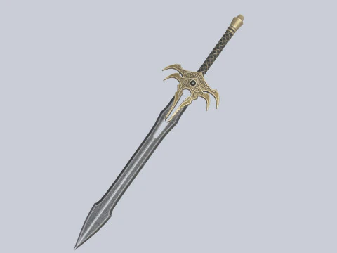 Senjata fantasi gelap Model 3D