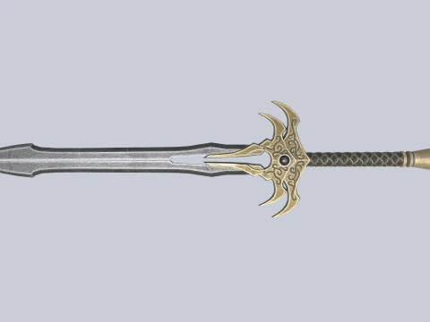 Senjata fantasi gelap Model 3D