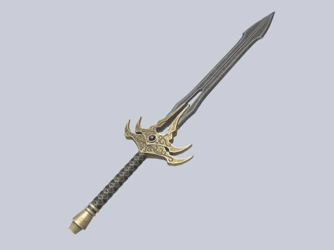 Senjata fantasi gelap Model 3D