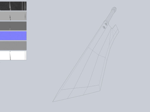 Dark fantasy weapon Modello 3D