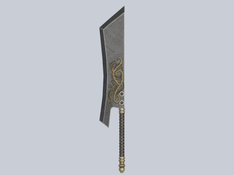 Dark fantasy weapon Modello 3D