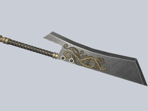 Dark fantasy weapon Modello 3D