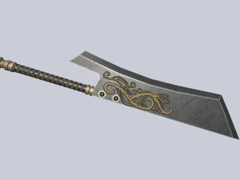 Karanlık fantezi silahı 3D Model