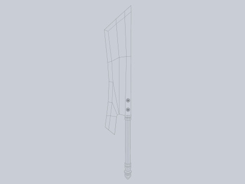 Dark fantasy weapon Modello 3D