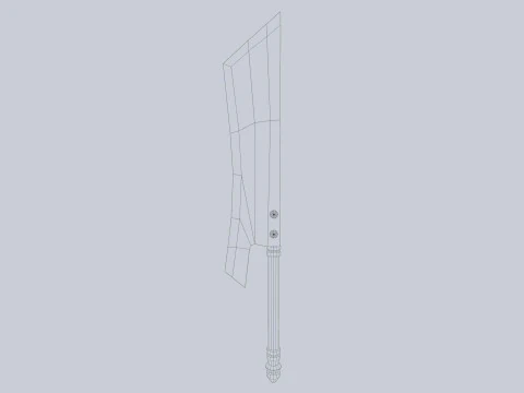 Karanlık fantezi silahı 3D Model