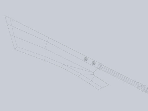 Dark fantasy weapon Modello 3D