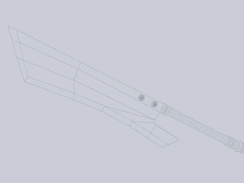 Karanlık fantezi silahı 3D Model