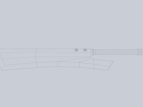Dark fantasy weapon Modello 3D