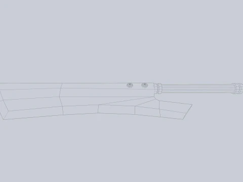 Karanlık fantezi silahı 3D Model