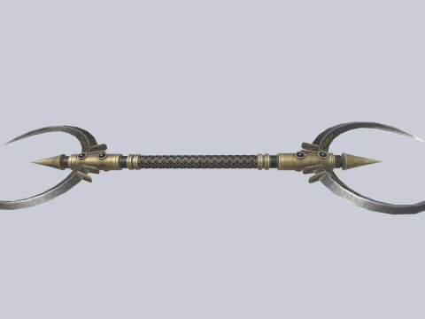 Dark fantasy weapon 3D Model